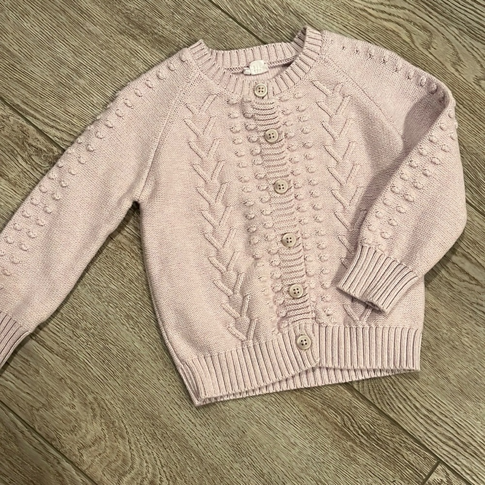 Jamie Kay soft lilac sweater.  3T. Worn once!
